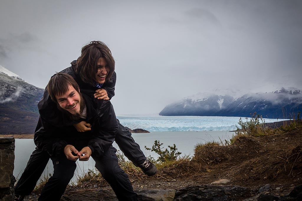 El Calafate - Glaciar Perito Moreno - Primeira vista com Diego e Bruna