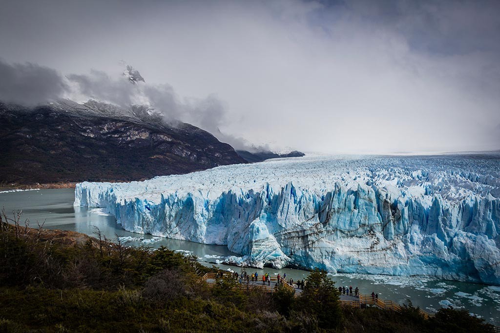 El Calafate - Glaciar Perito Moreno - Vista com as passarelas