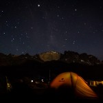 Torres del Paine - Anoitecer no acampamento Dickson