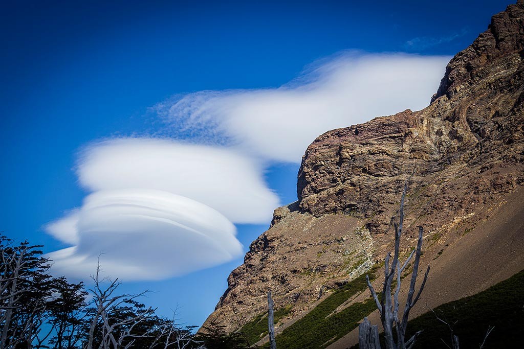 Torres del Paine - Trilha Italiano para Britanico - Paine Grande e nuvens
