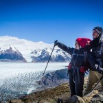 Torres del Paine - Trilha Perros para Paso - Nós e o glaciar Grey no fundo