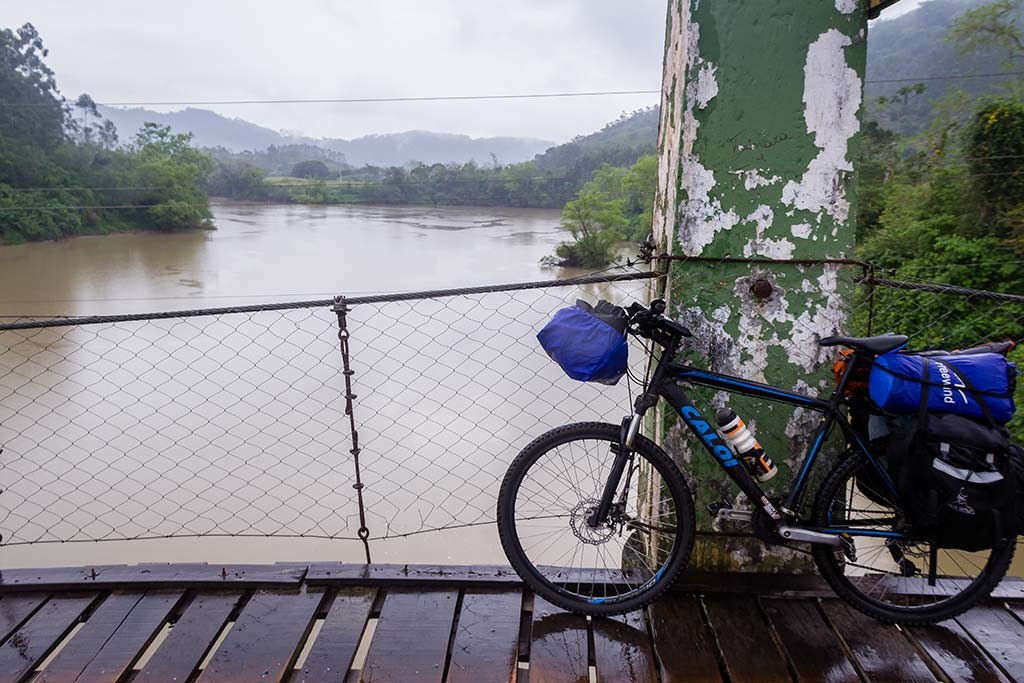 Circuito Vale Europeu - Dia 5 - Ascurra - Bike na Ponte Pênsil Rio Itajaí-Açu