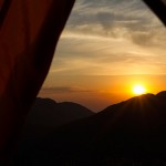 Pôr do Sol visto da barraca - Pico Paraná 3